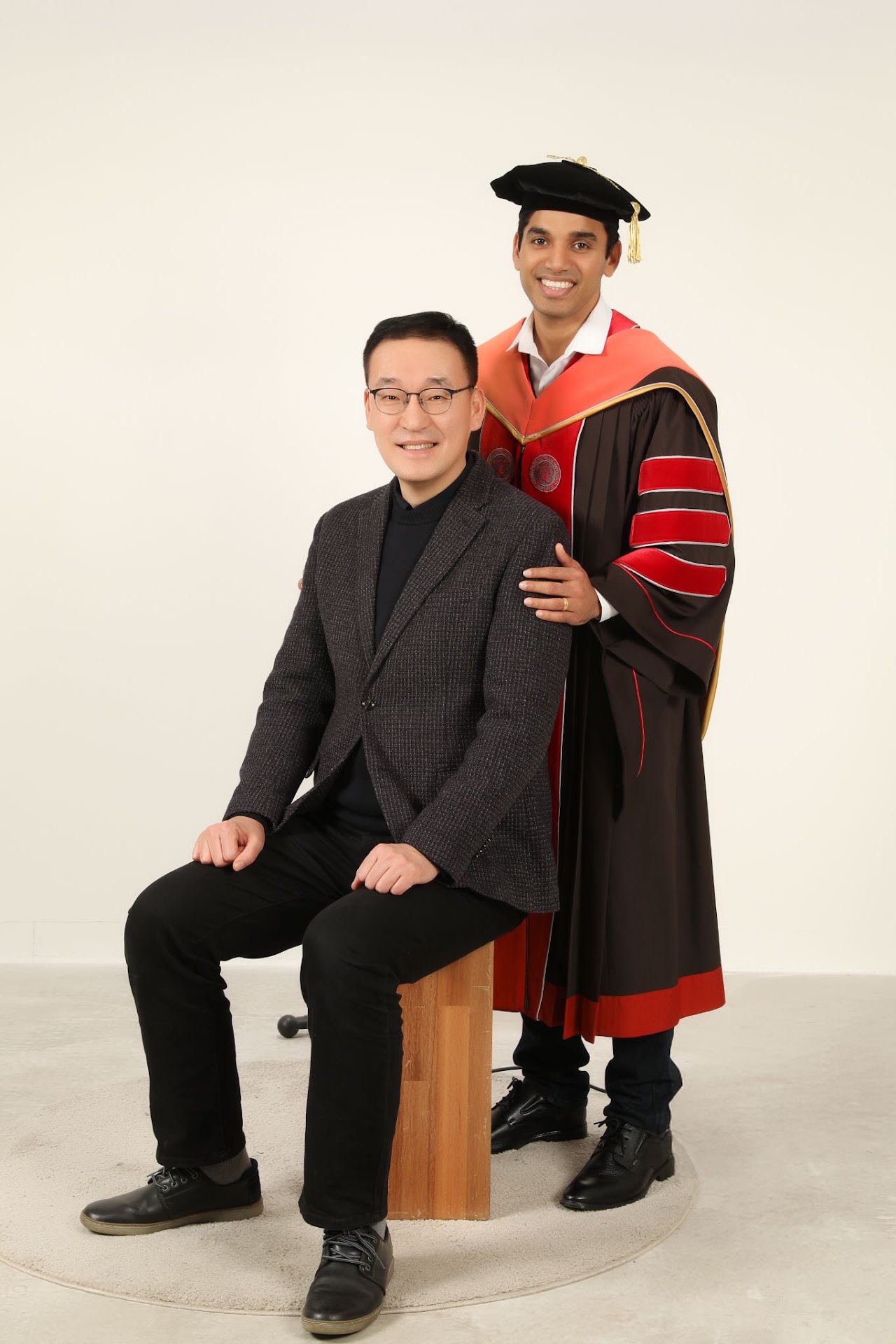 Albert Poulose with Prof. Kim Soobae